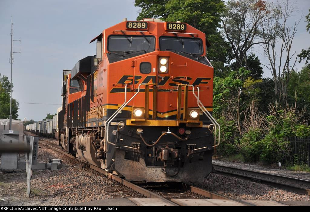 Eastbound intermodal crosses over